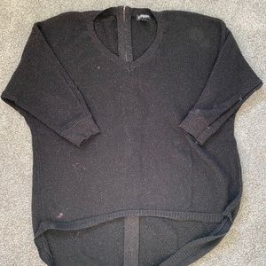 Express Lurex Zip Back Sweater